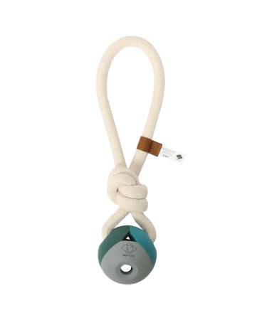 D & D Home Nora Rosewood Dog toys 36 x 8 x 8 cm blue combination of rubber and cord made of cotton beautiful ideal for bringing and pulling for hours -long fun lagoon colors