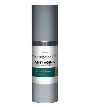 Derm Le Mar 2x Anti-Aging Regenerative Serum - 2 Month Supply - Nutrient Rich Improved Formula to Nourish Skin & Promote Cell Renewal - Help Sooth & Firm Skin - Improve Hyperpigmentation & Wrinkles - Buy Online on GoSupps.com