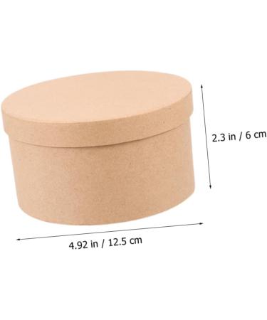 Alipis Box Dessert Containers with Lids Holder Perfume Carton Light Brown 12.5x12.5cm - Buy Online on GoSupps.com