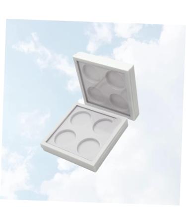 Mikinona 2pcs 4 Lipstick Case Empty Eyeshadow Case Eyeshadow Palette Empty Lipstick Palette White - Buy Online on GoSupps.com