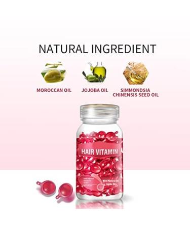 Hair Vitamin Serum Capsule - 30 Capsules (Red) | Vitamin Enriched Hair Growth Oil for Deep Condition and Repair of Dry or Damaged Hair - Buy Online on GoSupps.com
