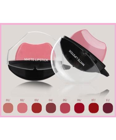  SLYHHZHMY Lip Shape Matte Nude Lipstick Color Lazy Lip Mud Long-Lasting High Quality Non-Sticky Cup Lazy Lip - Buy Online on GoSupps.com