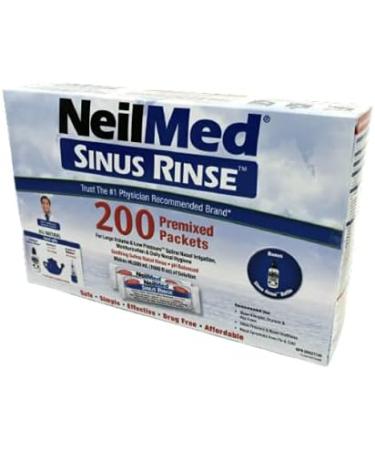NeilMed Sinus Rinse 200 Packets with Bonus Rinse Bottle - Buy Online on GoSupps.com