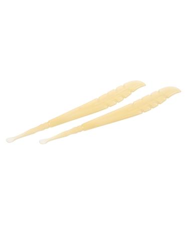 VINTORKY 2pcs Ear Cleaning Kit Gentle Leaf Shaped Earwax Remover Safe and Portable Ear Scoops for Home Travel Office