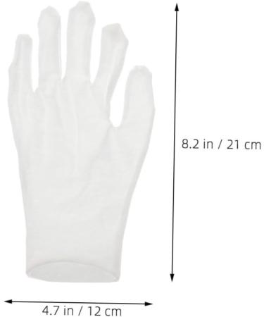 Beatifufu 12 Pairs Moisturizing Gloves Work Gloves Moisturizing Overnight Gloves Working Gloves Cotton White - Buy Online on GoSupps.com