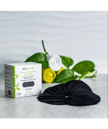 Ola Bamboo Makeup remover pad refills (Black)