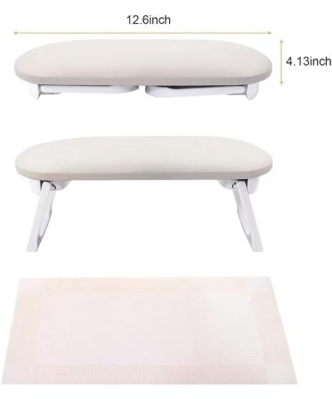 qazaa Comfort-Focused Foldable Nail Arm Rest in PU Leather Hand Pillow for Nail Art Cushion Hand Holder for Acrylic Nail Artists - Buy Online on GoSupps.com