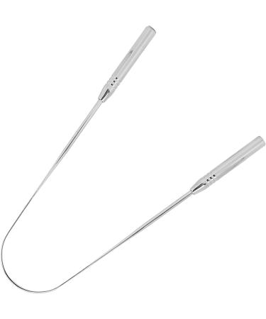 Stainless Steel Tongue Scraper Set - 2 Tongue Cleaners for Oral Care & Bad Breath Relief - Ideal for Adults & Children - Buy Online on GoSupps.com