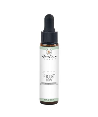 Rowe Casa Organics P-Boost Drops - Natural Hormone Balancing Essential Oils | Pre-Seed Fertility Drops | Bioidentical Progesterone Supplement for Fertility | Natural Menopause Support