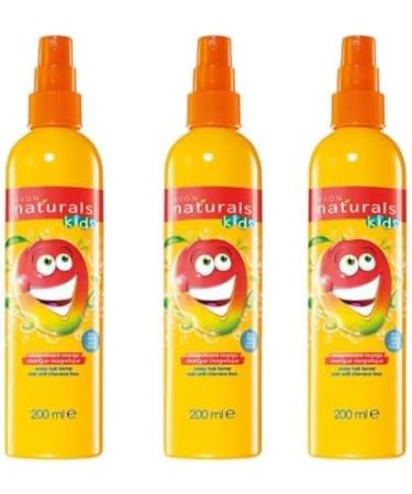 Hair Detangler Kit Trio - 3 Mango Detangling Sprays and 3 Satin Scrunchies. - Buy Online on GoSupps.com