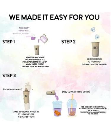 Bubble Tea Kit Tropical Vibes (Serves 6) - Compiled with Some Tropical Flavours - Buy Online on GoSupps.com