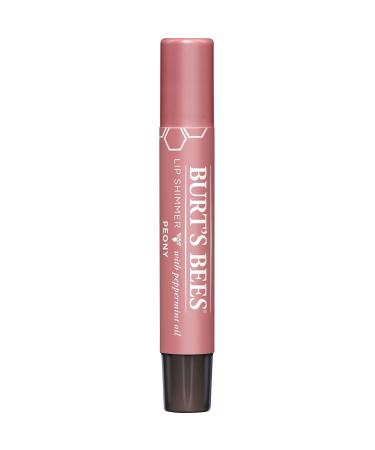 Burt's Bees 100% Natural Lip Shimmer in Peony - Moisturizing Lip Balm - 1 Tube - Buy Online on GoSupps.com