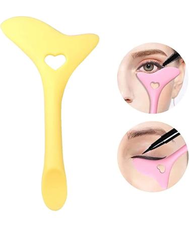 Silicone Aid Stencils Wing Tips Reusable Silicone Tool Mascara Drawing Aid Makeup Tool Applicator Tool (turmeric) - Buy Online on GoSupps.com