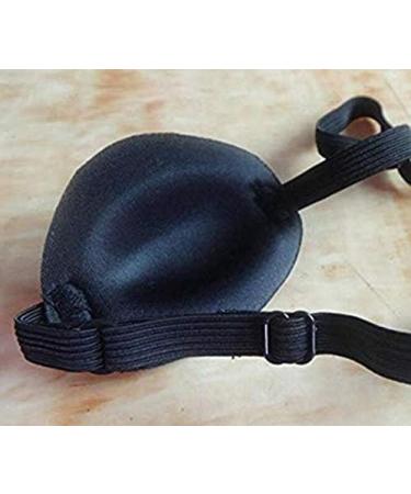 Adjustable Black Single Eyepatch for Amblyopia Correction | Concave Shape for Comfort | Adults & Kids Halloween Eye Cover - Buy Online on GoSupps.com
