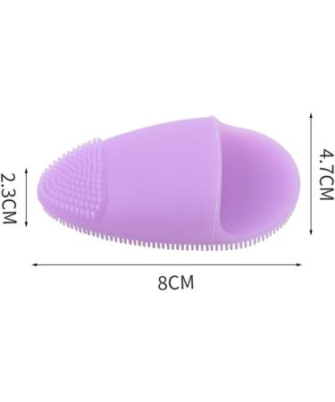 Professional Silicone Facial Scrubber Reusable Cleanse Brush for Exfoliating Small Massaging Face Cleanser Brush - Buy Online on GoSupps.com