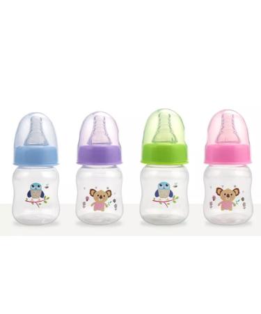 4 Pack Anti-Colic Options+ Baby Bottles  Narrow Pretty Baby  2oz 60ml (XU-VK5O-0KX5) 4 Count (Pack of 1) - Buy Online on GoSupps.com