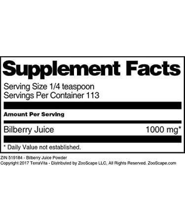 Bilberry Juice Powder (4 oz ZIN: 519184) - 3 Pack - Buy Online on GoSupps.com