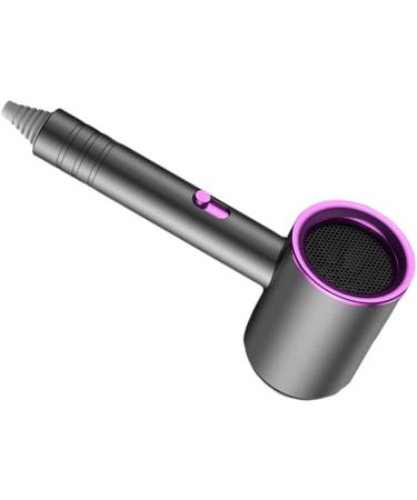 Hair Drier Mute 360 Degree Rotatable Nozzle Fast Drying ABS PP Portable Blow Dryer for Home Salon Grey With Blue Light - Buy Online on GoSupps.com