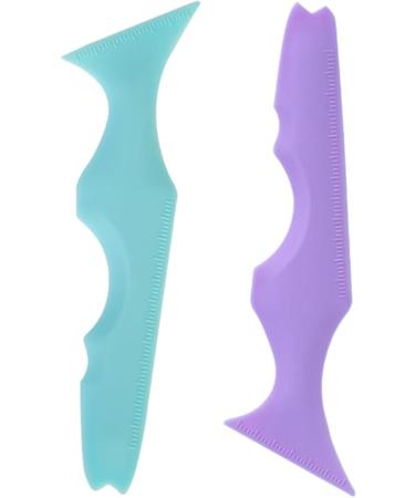 FOMIYES 4 Pcs Silicone Beauty Ruler Eyeliner Pencil Eyeliner Guard Shield Eyeliner Template Blindfold Bevel - Buy Online on GoSupps.com