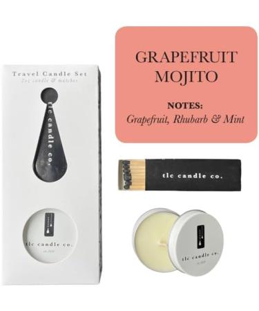 Buy Grapefruit Mojito Travel Candle with Matches | Perfect for Gifts & Relaxation - International Shipping Available - Buy Online on GoSupps.com