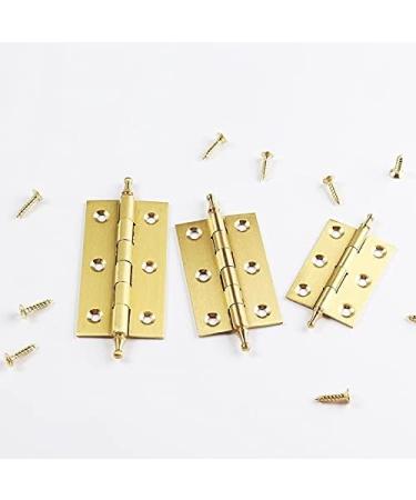 Door Hinge 5 Pcs Brushed Brass Decorative Cabinet Cupboard Door Butt Hinges Gold Door Lock Accessories (Size : 75mm) (50mm) - Buy Online on GoSupps.com