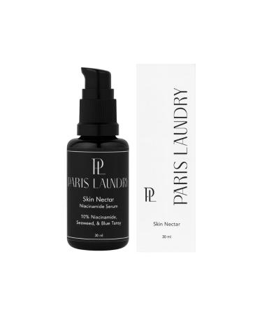 PARIS LAUNDRY Skin Nectar Niacinamide Serum 10% Niacinamide with Seaweed & Blue Tansy Radiance-Enhancing & Skin-Smoothing Formula with Vitamin C Alpha Arbutin & Antioxidants