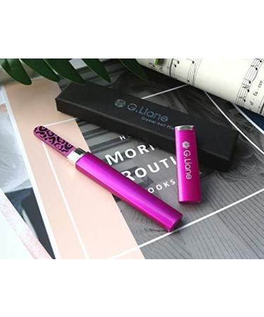 G.Liane Glass Nail Files Professional Crystal Nail File For Natural Nails Acrylic Nails Gels Nails Manicure Pedicure Tools For Home And Salon (Pink) - Buy Online on GoSupps.com