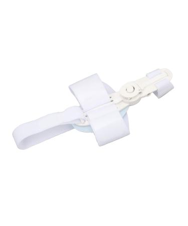 Hallux Valgus Corrector Adjustable Bunion Toe Straightener Ergonomic ABS Support PU Pad Orthopedic for Home (White)
