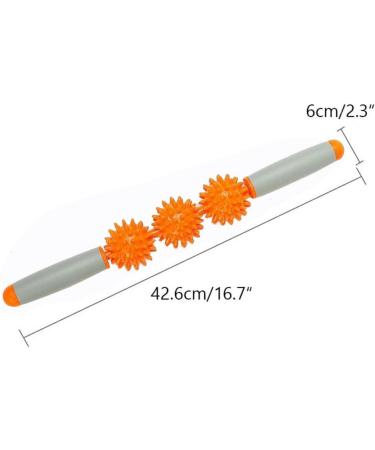 1 Piece 3 Ball Anti-Cellulite Massager Stick - Foam Pipe Massage Roller for Yoga & Home Fitness - Buy Online on GoSupps.com