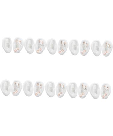 Buy 10 Pairs Artificial Ear Models - Realistic Silicone Display for Studs | International Shipping - Buy Online on GoSupps.com