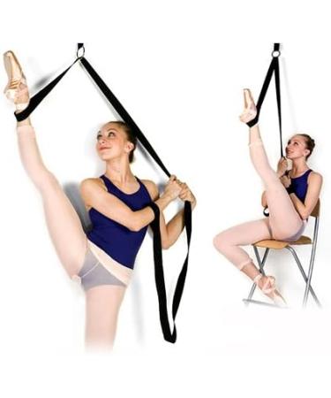 OFKPO Adjustable Yoga Straps for Stretching Leg Stretcher for Ballet Dance Gymnastics Exercise (Black) - Buy Online on GoSupps.com