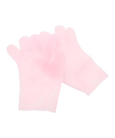 minkissy 1 Pair Moisturizing Gloves Hands Night Mittens Repairing Gloves Hands Beauty Masks Pink Gloves Cracked Gel Gloves Black Gel Exfoliating Gloves Sebs Nourish Hand Mask Miss