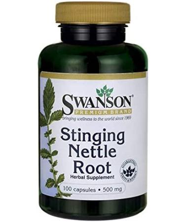 Stinging Nettle Root 500 mg Capsules - Natural Support for Prostate Health - 100 Count - Buy Online on GoSupps.com