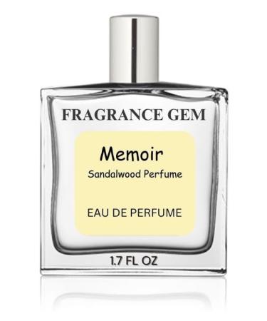 Fragrance Gem Memoir EDP Unisex Perfume | Fresh Citrus Woody | Spray for Men & Women | Strong & Long Lasting Fragrance - Pure Mysore Sandalwood Perfume 50 ML