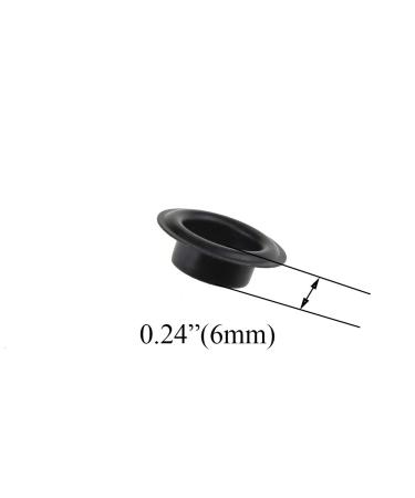 Hahiyo Grommets Eyelets 10mm Inside Diameter Carbon Steel Strong Shiny for Canvas Clothes Leather DIY Fabric Belt Purse Bag Shoe Tent Curtain Paper Projects Decoration Black 70Pcs 10mm-Black-70 Pcs 10mm-Black-70 Pcs - Buy Online on GoSupps.com