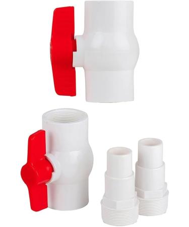 Buy AR512 Pool Shut-Off Valve with 2 Hose Adapter Connections (38mm & 32mm) - International Shipping Available - Buy Online on GoSupps.com