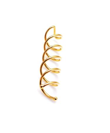10pcs Spiral Hair Pins - Non-Scratch Round Tips for Effortless DIY Hairstyles - Golden Spin Bobby Pins - Buy Online on GoSupps.com