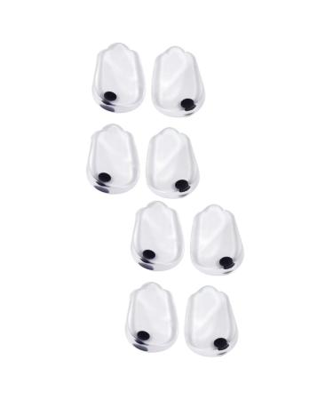 GLEAVI 4 Pairs Heel Pad Lateral Heel Shoe Inserts Insoles Half Insoles Heel Insoles Heel Cup Protectors Heel Insole Shoes Inserts Gel Foot Men and Women Support Pad