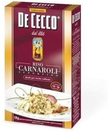  Italian Gourmet E.R. De Cecco Carnaroli Superfino Rice - Medium Grain Rice for Risotto - 1000g + Italian Gourmet Pulp 400g - Buy Online on GoSupps.com