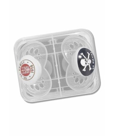 FC St. Pauli pacifier 0-6 months silicone set of 2 - plus sticker Fans against the Right