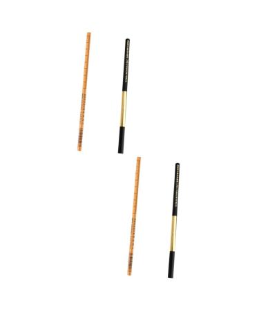 FOMIYES 4 Pcs Eyebrow Pencil Waterproof Eyeliner Pencil Eyebrow Drawing Pencils Brow Pencils Dedicated Miss 1 count (Pack of 1) As Shownx2pcs