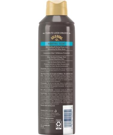 Gold Bond Men's Essentials Talc-Free Body Powder Spray 7 oz. Nightfall Scent Wetness Protection (Pack of 2) 7 Ounce (Pack of 2) Talc-Free Nightfall - Buy Online on GoSupps.com