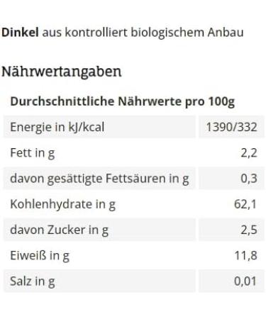  Kamelur Kamelur Organic spelt (500 g) - Whole grain from controlled organic farming in Germany - Buy Online on GoSupps.com