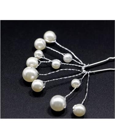 10 Pack Bridal Pearl Hair Pins - Wedding Party Headpiece Accessories for Bride & Bridesmaid - Set of 10 - Buy Online on GoSupps.com