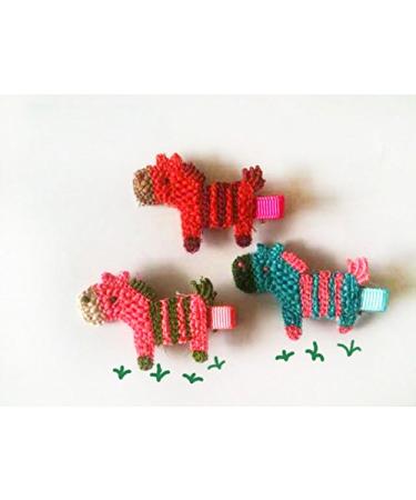 Rimobul 15 PCS Handmade Crocheted Animal Mini Hair Clips for Kids - Cute Animal Theme - Buy Online on GoSupps.com