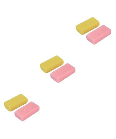 Healvian 6pi ces Pierre Pumice Pour Outil Exfoliant Pour liminer Les Peaux Mortes Et Callosit s ponge De Soins Des Couleurs Al atoires