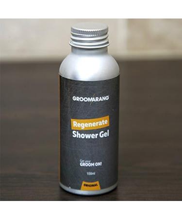 Groomarang Original Regenerate Shower Gel Refresh & Energise 100% Natural Skin Care Organic & Vegan 100ml - Buy Online on GoSupps.com