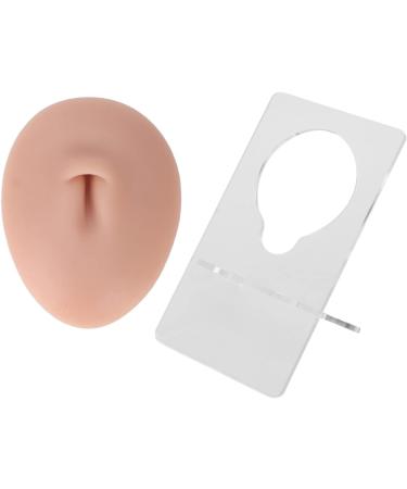 Belly Part Model Silicone Soft Navel Model Display Piercing Practice for Teaching (Medium Skin Color) - Buy Online on GoSupps.com