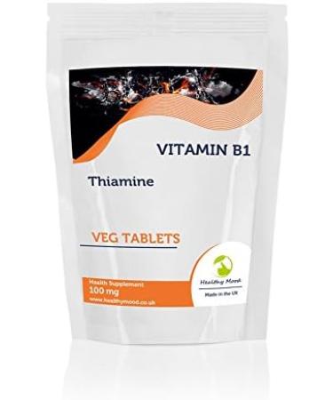 Vitamin B1 THIAMINE 100mg 30/60/90/120/180 Veg Tablets Pills Supplements (30) - Buy Online on GoSupps.com