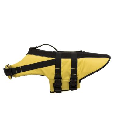 Trixie dog swimming vest XS: 28 cm (up to 12 kg) neon yellow-fast drying rescue vest dog with rescue handle for more safety for water activities such as boat trips & SUB-30125 black/yellow XS: 28 cm (up to 12 kg) - Buy Online on GoSupps.com